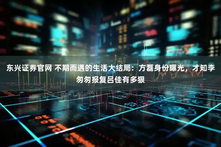 东兴证券官网 不期而遇的生活大结局：方磊身份曝光，才知李匆匆报复吕佳有多狠